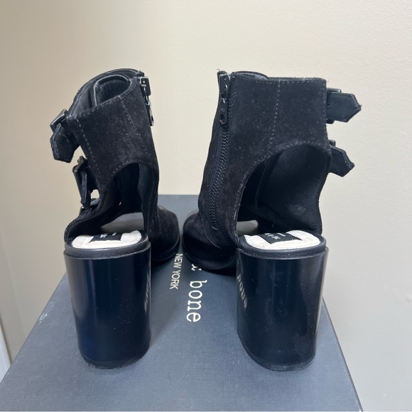 Rag & Bone Suede Marta Open Toe Bootie 7.5 - Picture 5 of 10